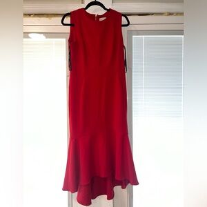 Red Calvin Klein Dress Size 10, New without Tags